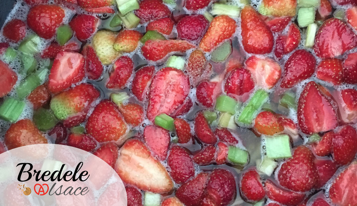 Confiture Fraises Rhubarbe