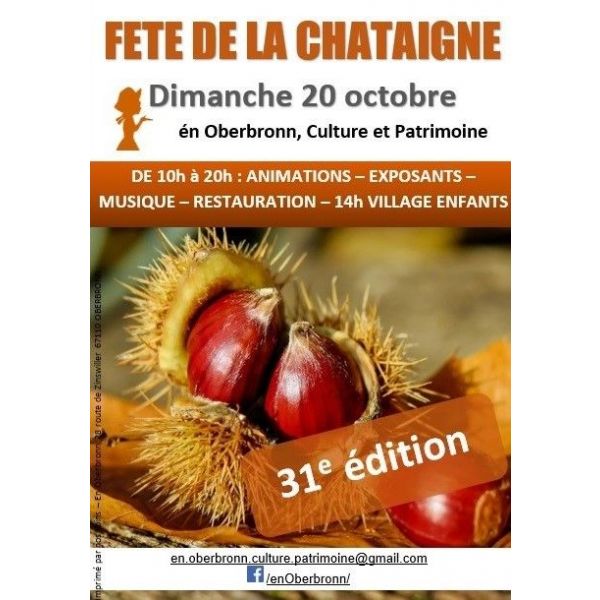 Fête chataigne Alsace