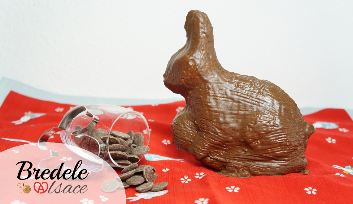 Lapin de Pâques coque en chocolat