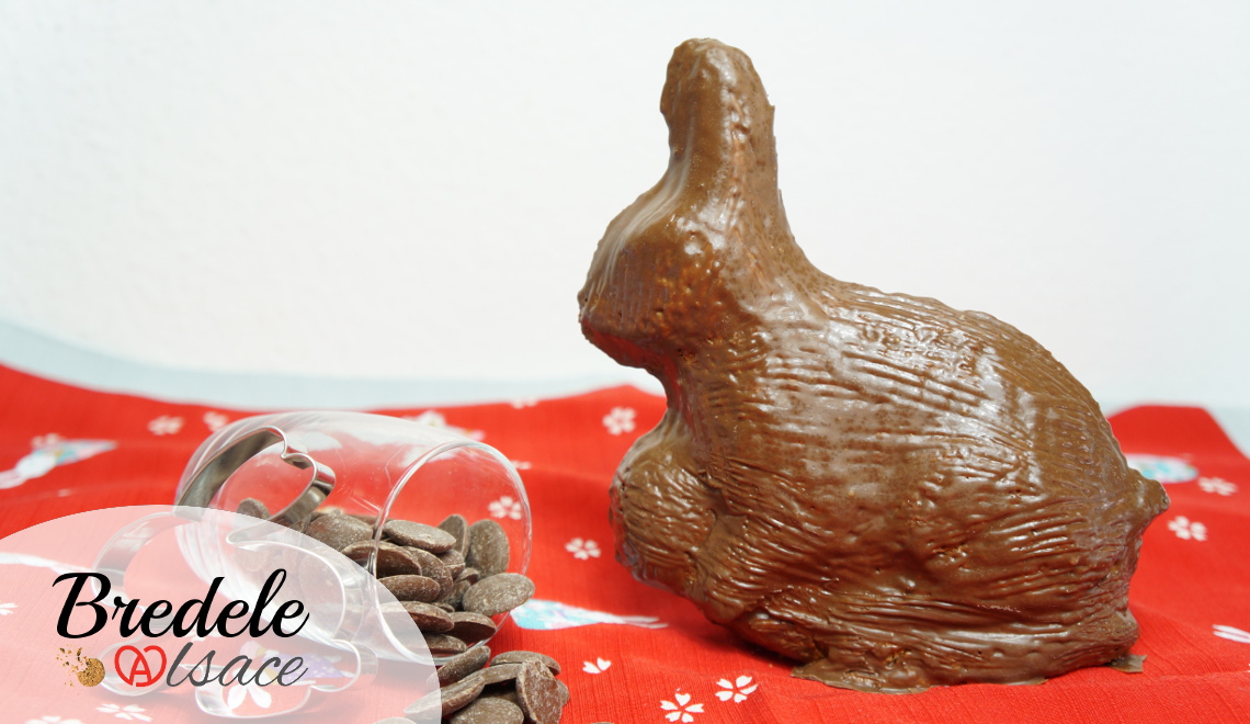 Lapin de Pâques coque en chocolat