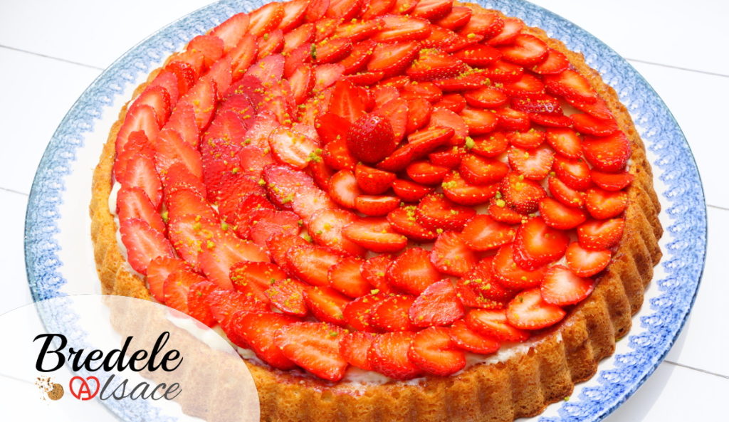 Tarte renversée aux fraises