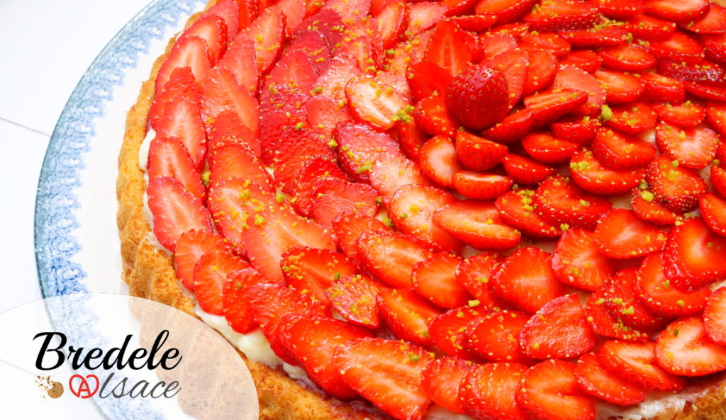 Tarte renversée aux fraises