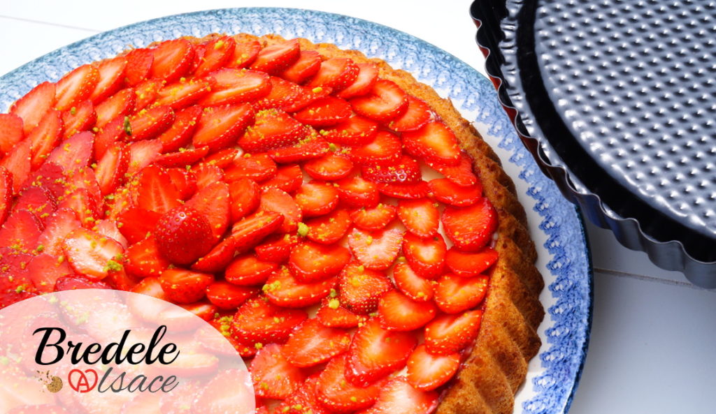 Tarte renversée aux fraises