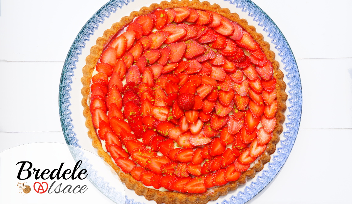 Tarte renversée aux fraises