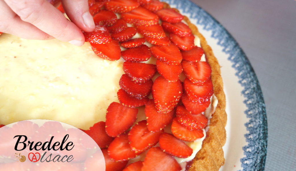 Tarte renversée aux fraises