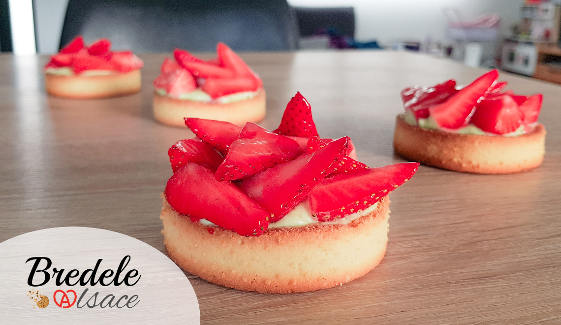 Tarte aux Fraises et au Basilic