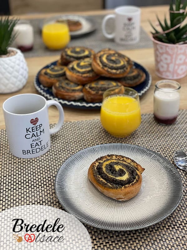 Brioches escargots au pavot 