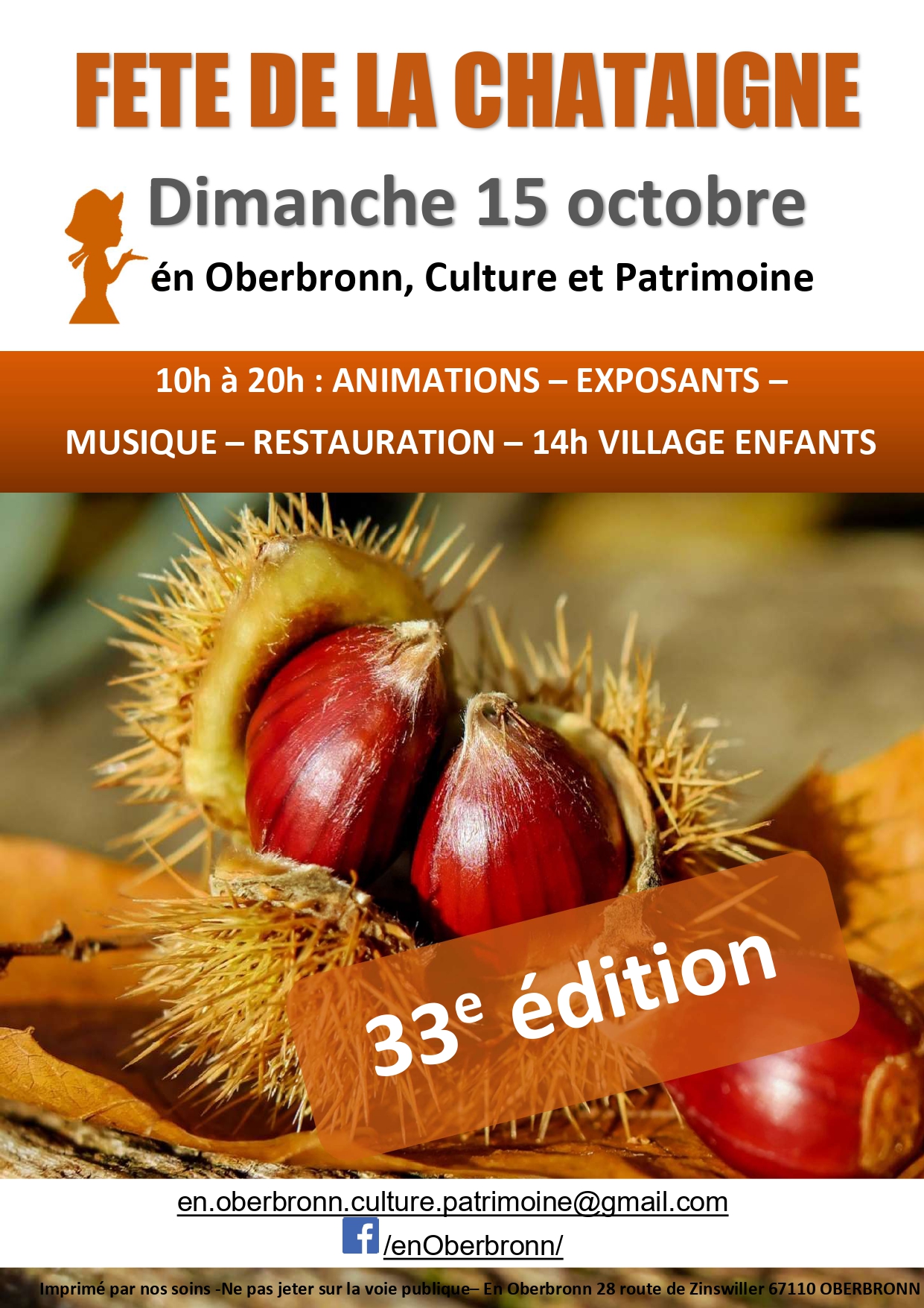 la fête de la Châtaigne à Oberbronn 2023